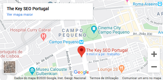 Endereço Lisboa Agência The Key SEO Portugal